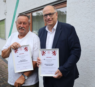 Bernd Feix mit Albrecht Kündiger