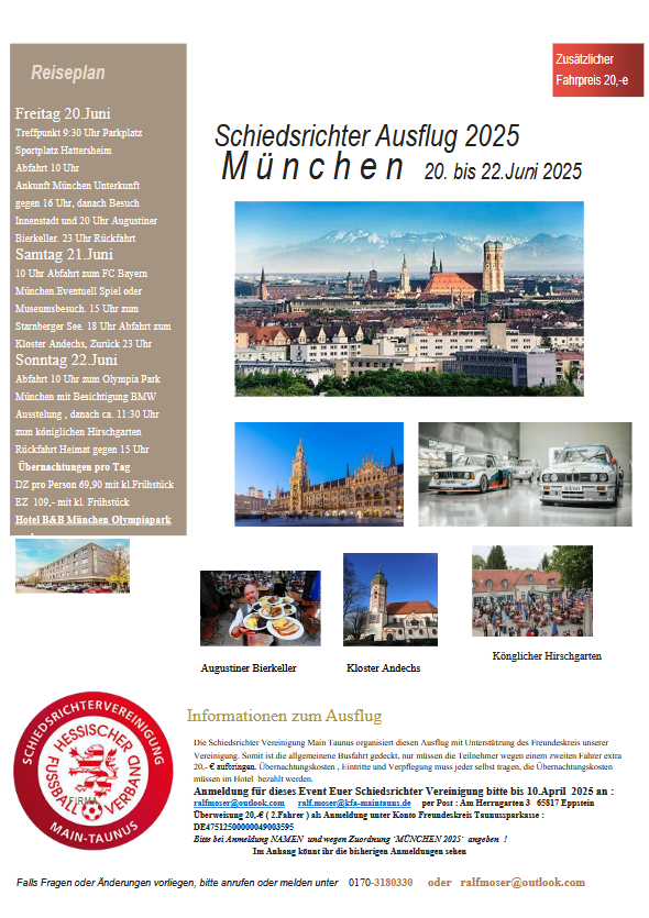 Schiedsrichter Ausflug 2025