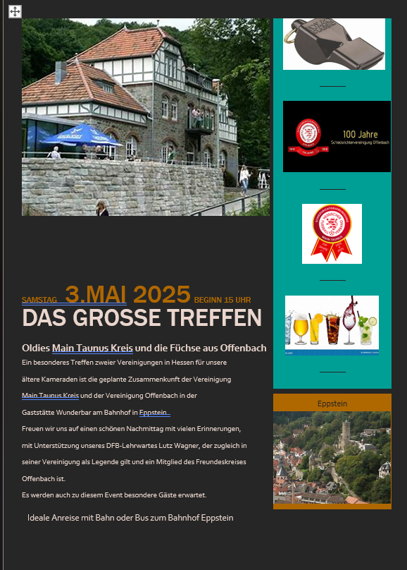 Oldie Treffen am 03. Mai 2025